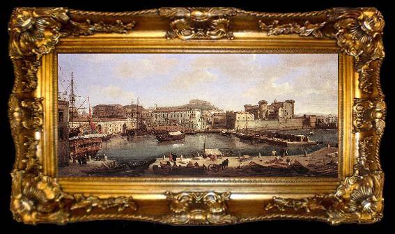 framed  WITTEL, Caspar Andriaans van View of Naples, ta009-2